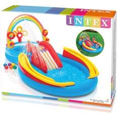 Plast Uteleker Intex Rainbow Ring Inflatable Play Center w/ Slide