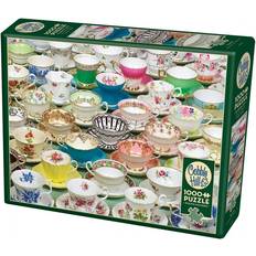 Classic Jigsaw Puzzles Cobblehill Teacups 1000 Pieces