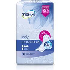 Fuktighetsgivende Inkontinensbeskyttelse TENA Lady Extra Plus 8-pack