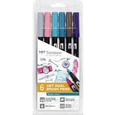 Tombow Pinselstifte Tombow ABT Vintage Colors 6-pack