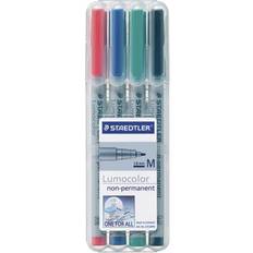 Wasserbasiert Textilstifte Staedtler Lumocolor Non Permanent Pen 315 1mm 4-pack
