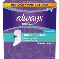Always Menstruationsschutz Always Dailies Fresh & Protect Fragrance Free Normal 60-pack
