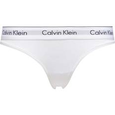 Calvin Klein Dame Undertøy Calvin Klein Modern Cotton Thong - White