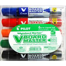 Tusjer Pilot V Board Master Whiteboard Markers Fine Bullet Tip 5-pack