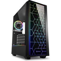 ATX Rechnergehäuse Sharkoon Lit 100 RGB Tempered Glass