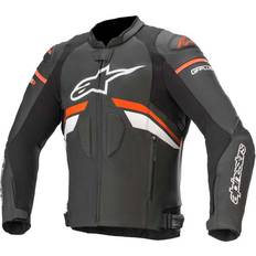 Motorcycle Equipment Alpinestars GP Plus R V3 Leather Jacket Black/Neon-Red/White Man