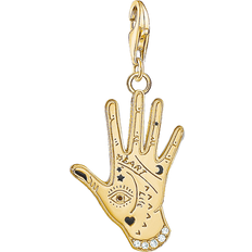 Thomas Sabo Charm Club Vintage Hand Charm Pendant - Gold/White