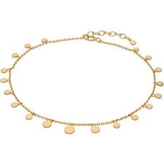 Dame - Gullbelagt Ankelkjeder Pernille Corydon Sheen Anklet - Gold