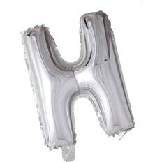 Bokstavballonger Hisab Joker Foil Ballon Letter H Silver