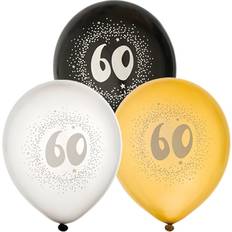 Bursdager Festprodukter Hisab Joker Latex Ballon 60th Birthday 6-pack