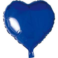 Blå Folieballonger Hisab Joker Foil Ballon Heart Blue