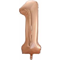 Hisab Joker Foil Ballon Number 1 Rose Gold