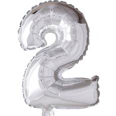 Hisab Joker Foil Ballon Number 2 Silver