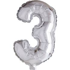 Hisab Joker Foil Ballon Number 3 Silver