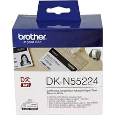 Brother Markeringsteip Brother Continuous Non-Adhesive Paper Roll Black on White