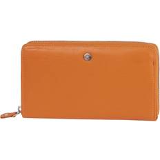 Greenburry Spongy Nappa Leather Ladies Wallet - Orange