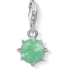 Thomas Sabo Charm Club Birth Stone May Charm - Silver/Green