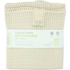 Netztragetaschen A Slice of Green Organic Cotton Mesh Produce Bag Large - Nature
