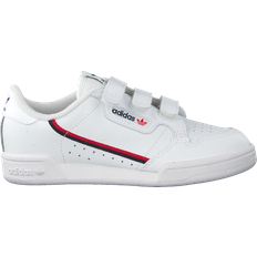 Adidas Kid's Continental 80 3 Straps - Cloud White/Cloud White/Scarlet