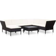 vidaXL 48952 Lounge-Set, 1 Bord inkl. 6 Soffor