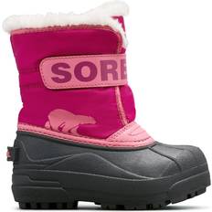 Pink Winter Shoes Sorel Children's Snow Commander - Tropic Pink/Deep Blush