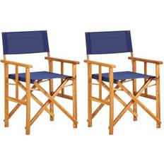 Wood Patio Furniture vidaXL 45947 2-pack Director's Chair