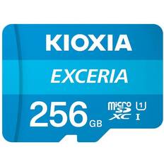 Kioxia Minnekort Kioxia Exceria microSDXC Class 10 UHS-I U1 100MB/s 256GB