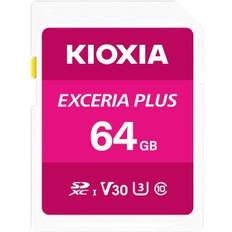 Kioxia Minnekort Kioxia Exceria Plus SDXC Class 10 UHS-I U3 V30 64GB