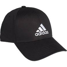 L Capser adidas Junior Baseball Cap - Black/Black/White (FK0891)