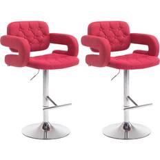 CLP Dublin Polyester 2-pack Barhocker 123cm 2Stk.