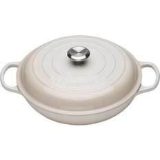 Schmortöpfe Le Creuset Meringue Signature Cast Iron Round med lock 3.5 L 30 cm