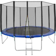 tectake Garfunky Trampoline 366cm + Safety Net + Ladder