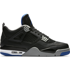 Black - Men - Nike Air Jordan 4 Sneakers Nike Air Jordan 4 Retro M - Black/Game Royal/Matt Silver/White