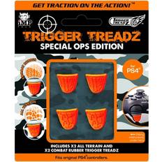 PlayStation 4 Spillkontrollgrep Trigger Treadz Special Ops Edition Trigger Grips Pack - Orange (PS4)