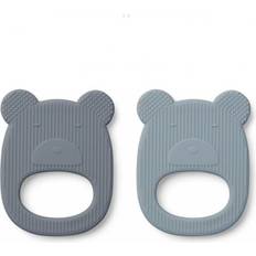 Liewood Geo Teether Mr Bear Blue Mix 2-pack