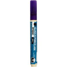 Creotime Glass & Porcelain Pens Opaque Purple 2-4mm