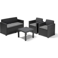 Keter Lounge-Sets Keter Alabama Lounge-Set, 1 Bord inkl. 2 Stolar & 1 Soffor