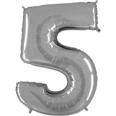 Grabo Foil Ballon Number 5 Mini Silver