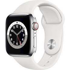 Apple iPhone Smartwatches Apple Watch Series 6 Cellular 40mm Stainless Steel Case with Sport Band