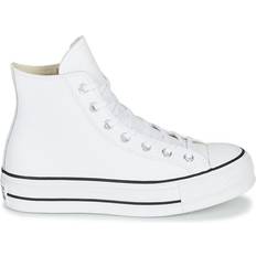 Converse 41 Schuhe Converse Chuck Taylor All Star Clean Leather Platform - White/Black