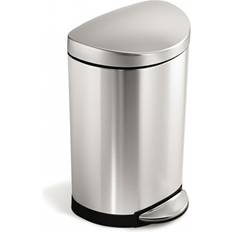 Silver Pedal Bins Simplehuman Semi Round (CW1833)