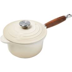 Gusseisen Saucentöpfe Le Creuset Meringue Tradition Cast Iron med lock 1.8 L 18 cm