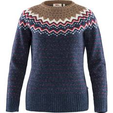 Blå - Dame - Strikkegensere Fjällräven Övik Knit Sweater W - Navy