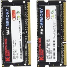 Komputerbay DDR3 1600Mhz 16GB (KB_16GB_2X8GB_1600_SODIMM_CL10_MAC)