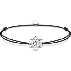 Thomas Sabo Little Secrets Lotus Flower Bracelet - Silver/Black/White