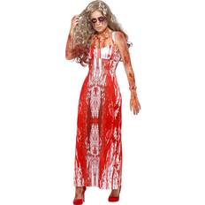 Smiffys Bloody Prom Queen Costume White & Red