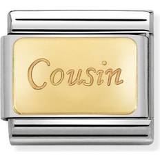 Nomination Composable Classic Cousin Link Charm - Silver/Gold