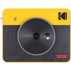 Kodak Printomatic Instant Camera (Grey) Gift Bundle + Zink Paper (20  Sheets) + Case + 100 Sticker Border Frames + Hanging Frames + Album