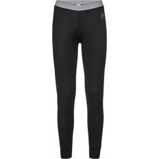 Damen Lange Unterhosen Odlo Natural Merino Warm Baselayer Pants Women - Black