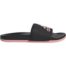 Adidas Adilette Cloudfoam Plus Logo - Core Black/Glow Pink/Core Black